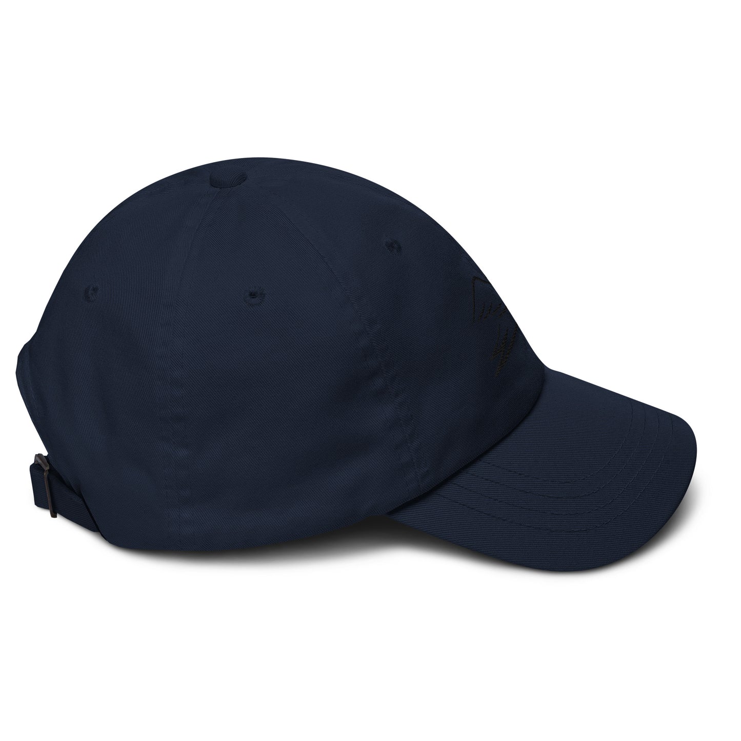 navy cap on a white background, right view