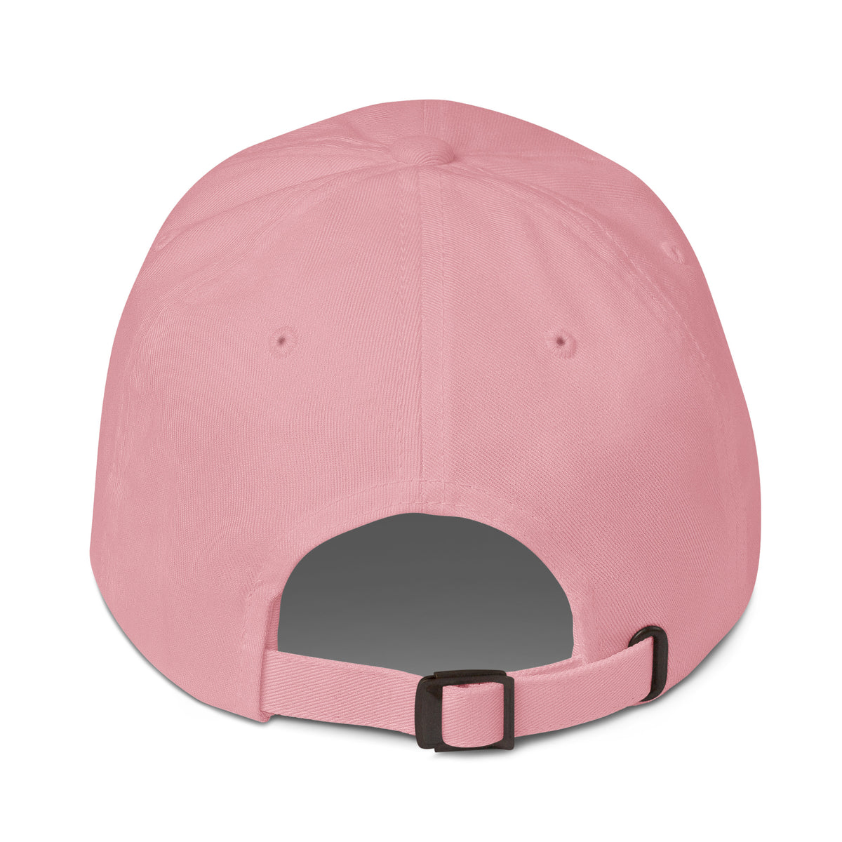 pink cap on a white background, back view