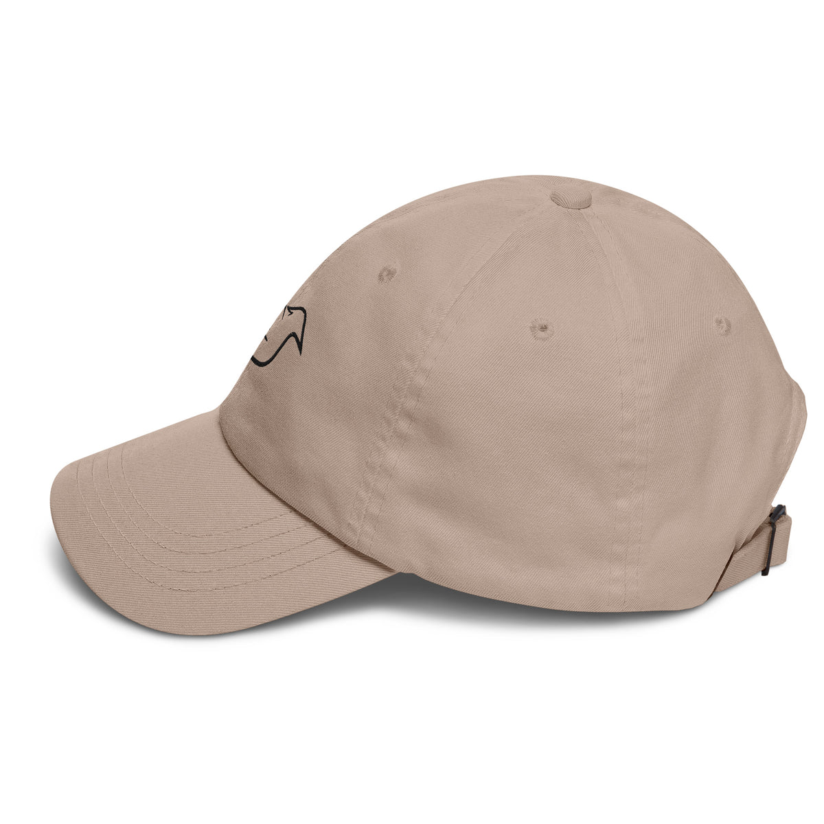 stone cap on a white background, left view