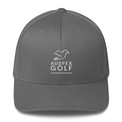 grey cap on a white background, front view