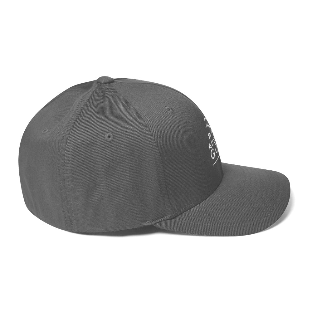 grey cap on a white background, right view