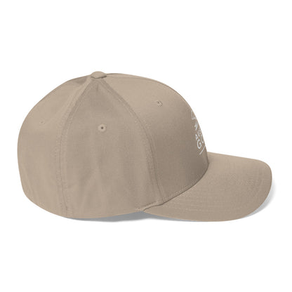 khaki cap on a white background, right view