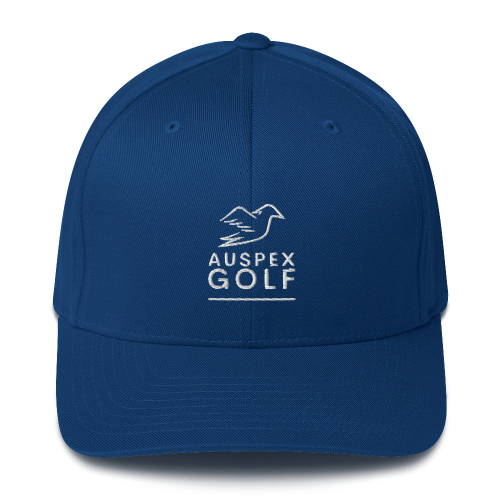 royal blue cap on a white background, front view