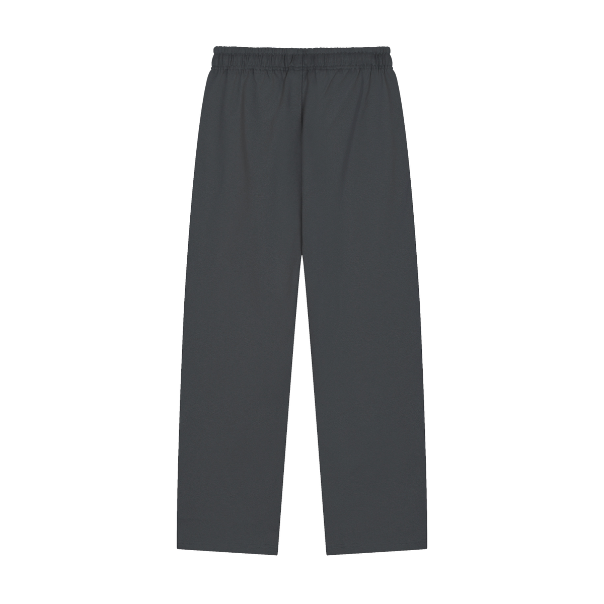 Dark gray heavyweight pants, back view