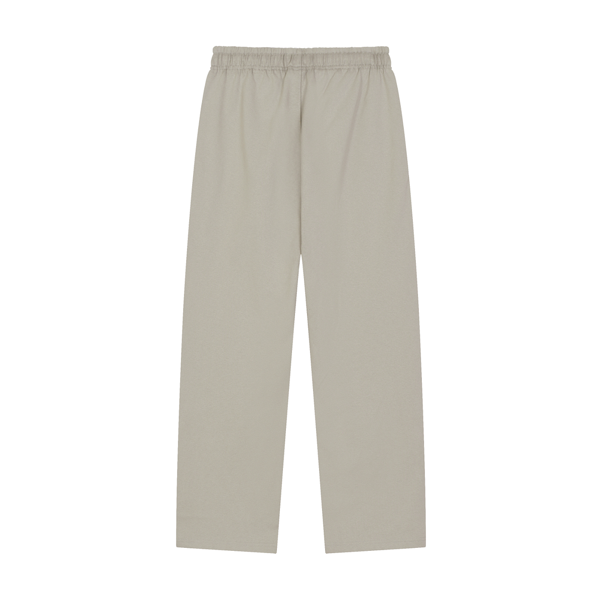 Light gray heavyweight pants, back view