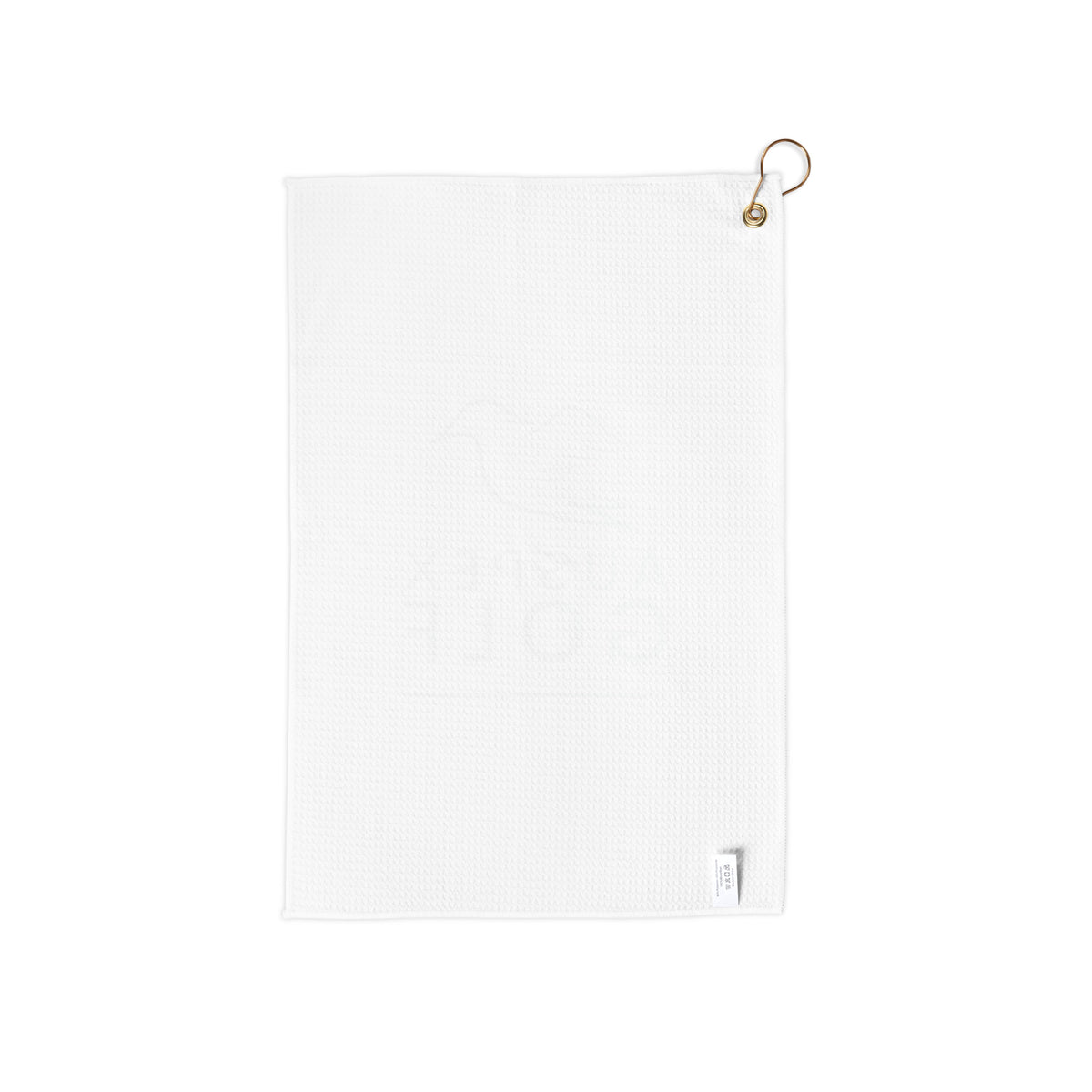 golf towel on a white background, back view