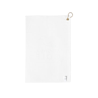 golf towel on a white background, back view