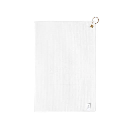 golf towel on a white background, back view